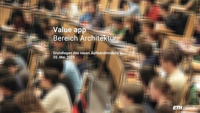 Value app der ETH Zürich